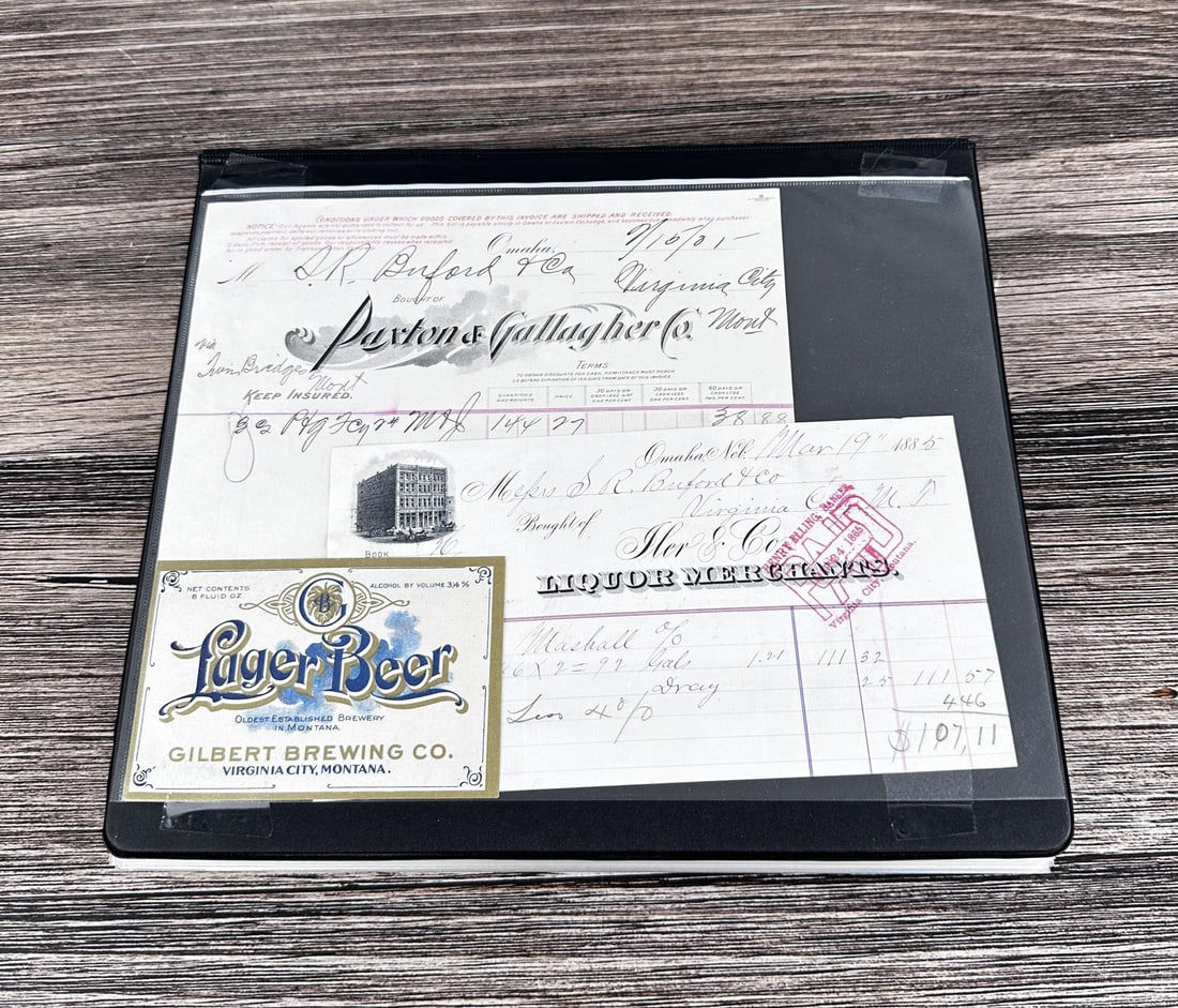 Virginia City Montana Territory Paper Ephemera: Full binder.