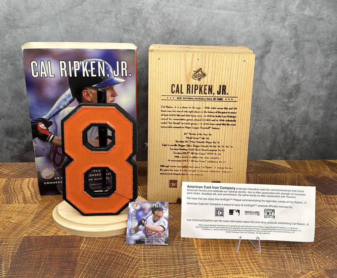 Cal Ripken Jr Hall Of Fame Number Signed (1 of 9)