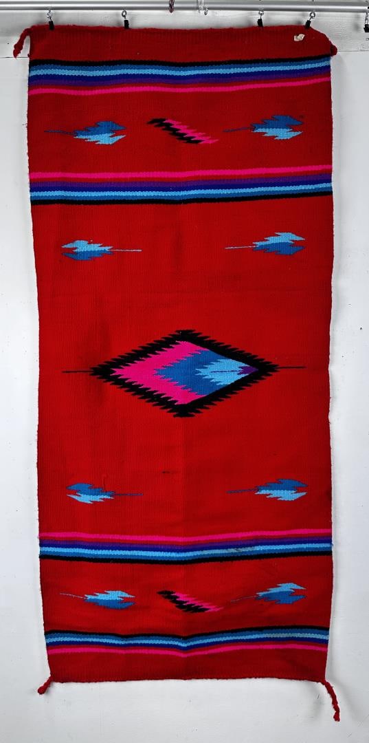 Southwest Pattern Mexican Woven Rug Blanket (1 of 3)