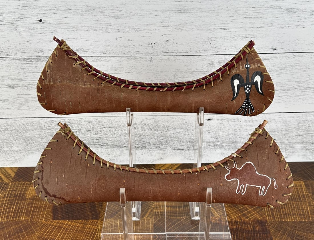 Ojibwe Indian Birch Bark Canoes (1 of 5)