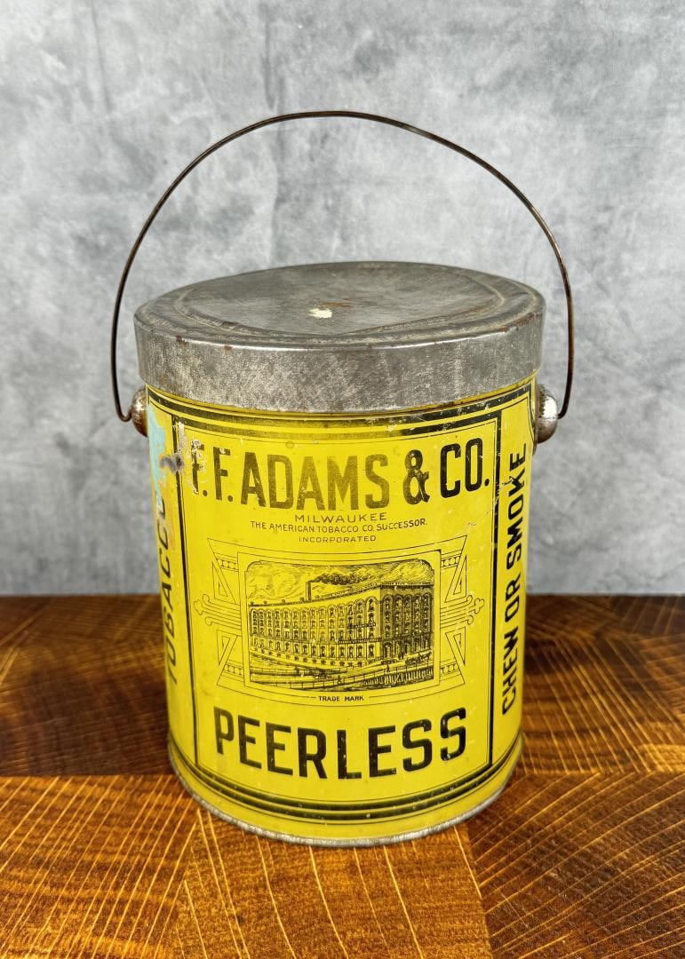 F.F. Adams Peerless Tobacco Tin (1 of 8)