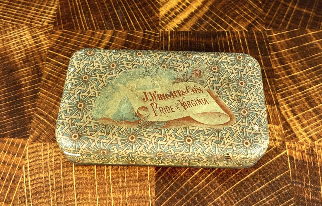 J. Wright Pride of Virginia Tobacco Tin (1 of 9)