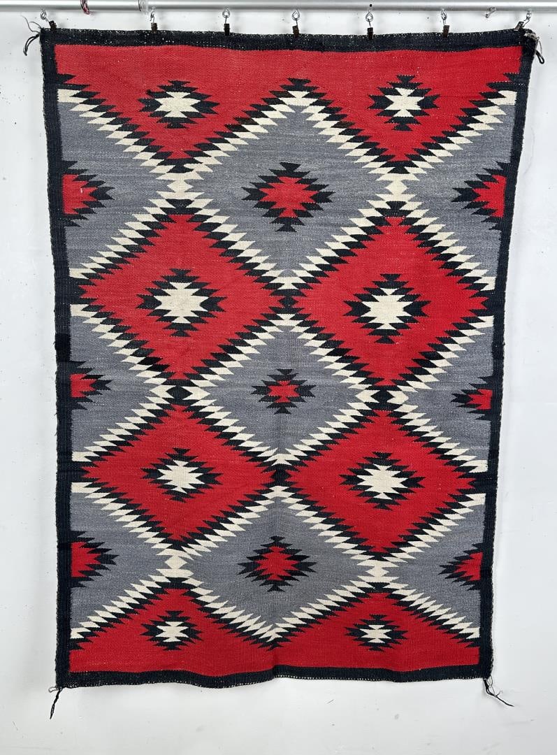 Navajo Indian Ganado Eye Dazzler Blanket Rug (1 of 3)