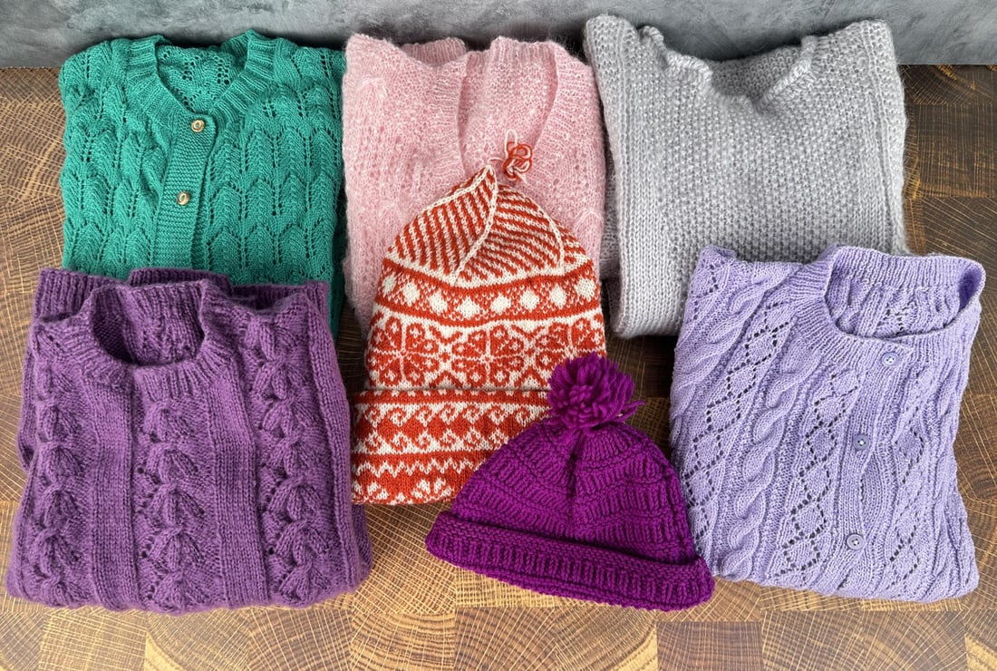 Collection of Vintage Wool Hats and Sweaters (1 of 9)