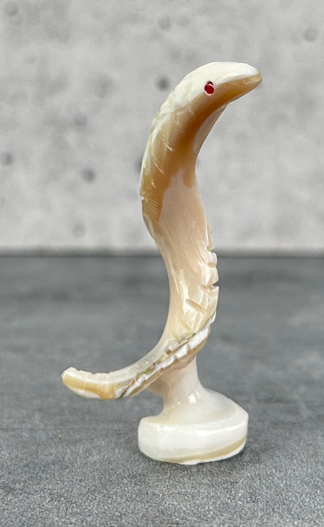 Zuni Carved Mother of Pearl Snake Fetish (1 of 6)