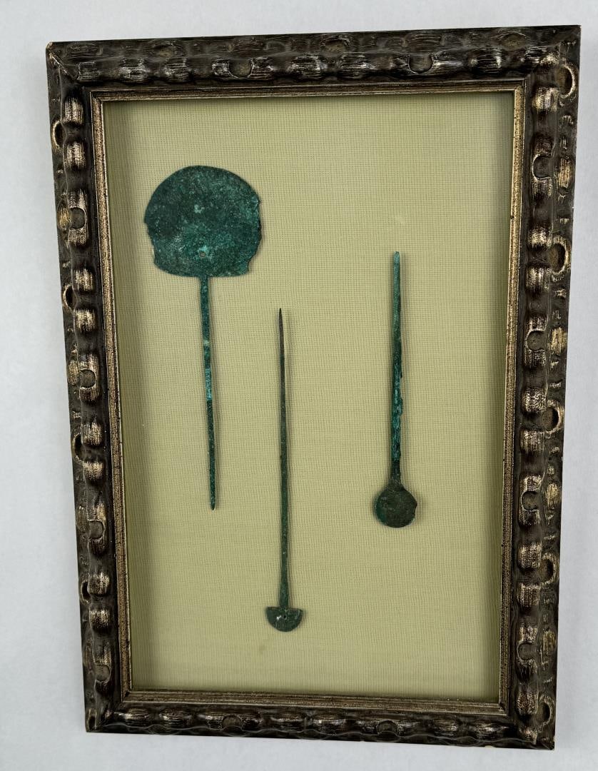 Ancient Peruvian Copper Tupu Shawl Pins (1 of 3)