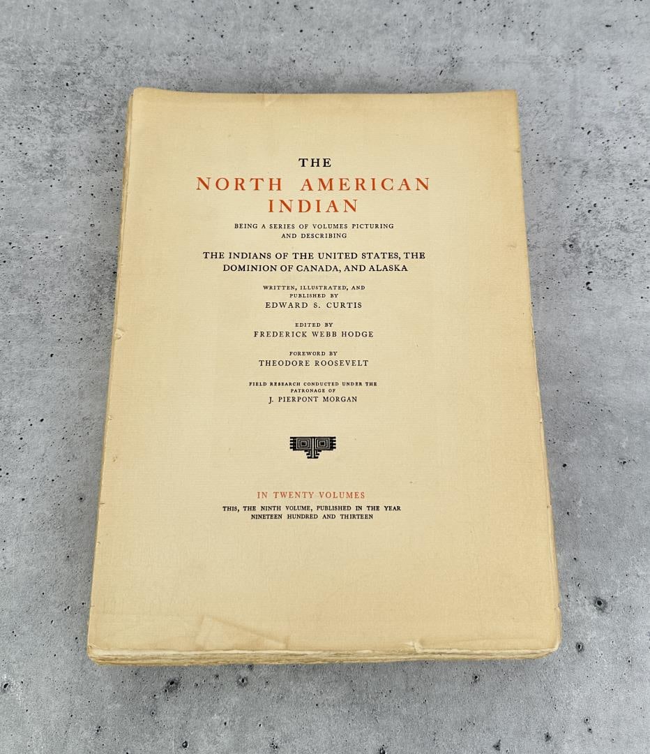 Edward Curtis The North American Indian: 1913. Volume 9. No Gravures. Unbound. Last page is 227.