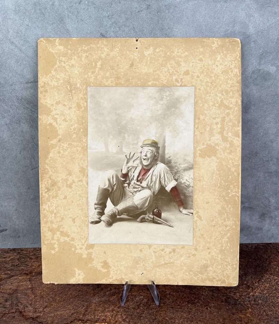 Civil War Soldier with Colt Revolver Photo: 8" by 10".