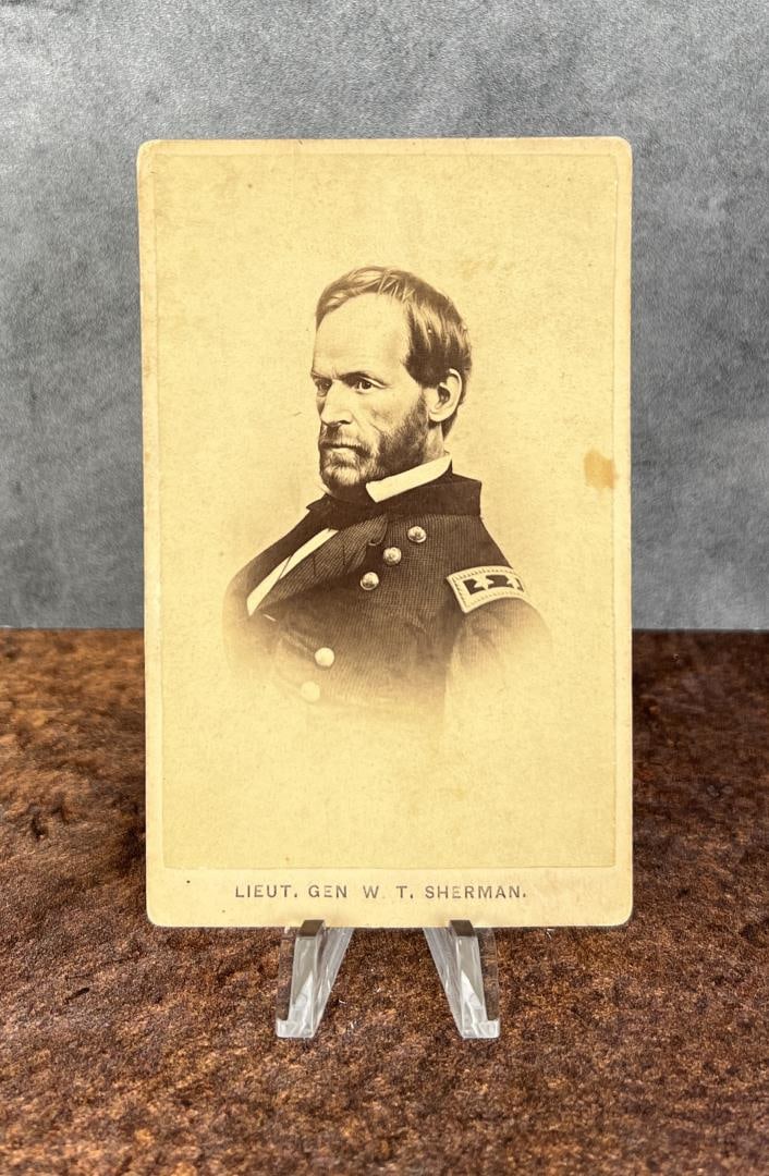 General William Tecumseh Sherman CDV Photo (1 of 3)