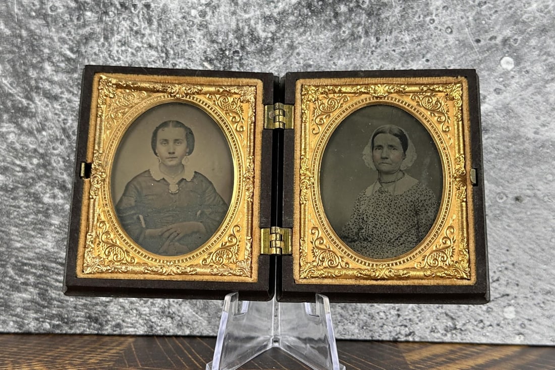 Mother and Daughter Daguerreotype Photo Set (1 of 3)
