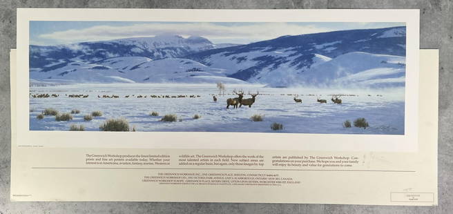 Tucker Smith The Refuge Print: Signed and Numbered. 16 1/2" by 47".