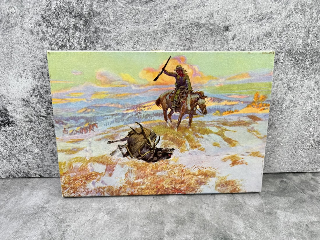 Charles M Russell Giclee Print on Canvas (1 of 5)