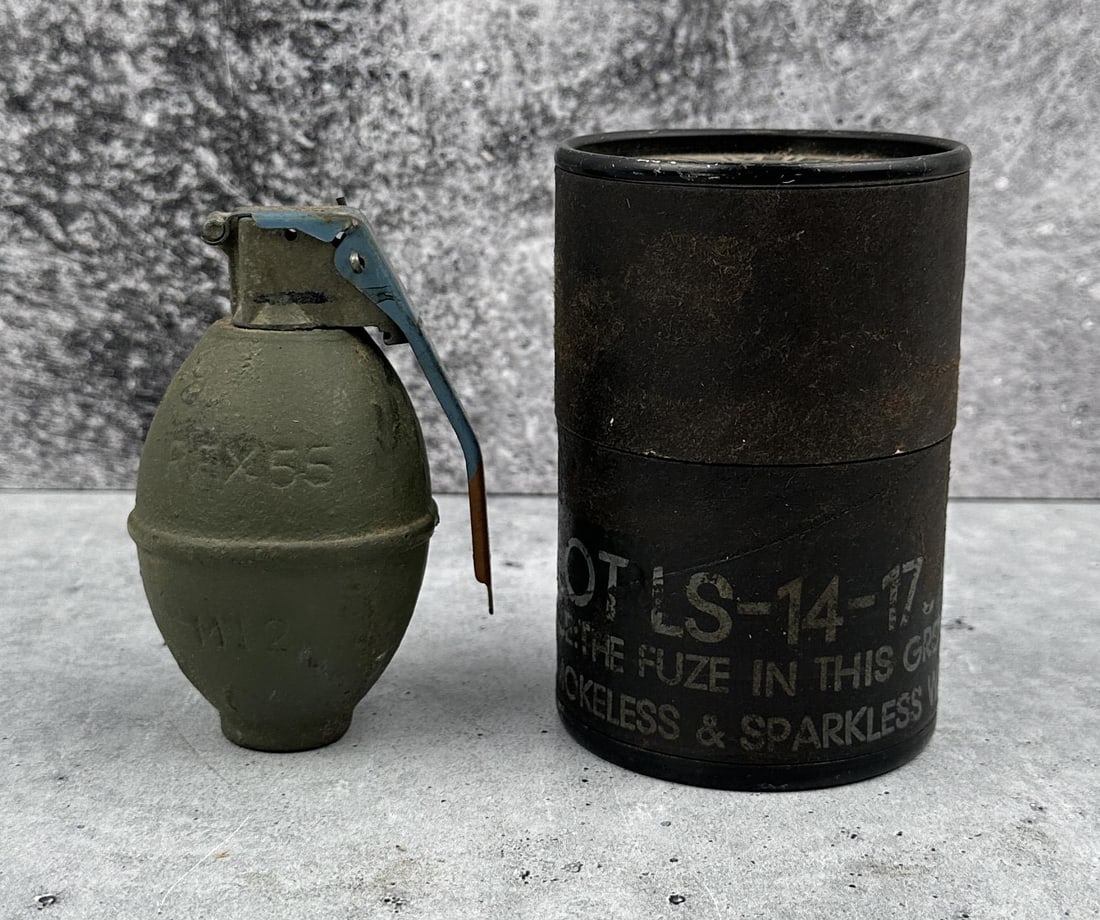 Inert Vietnam War Lemon Practice Grenade: Inert