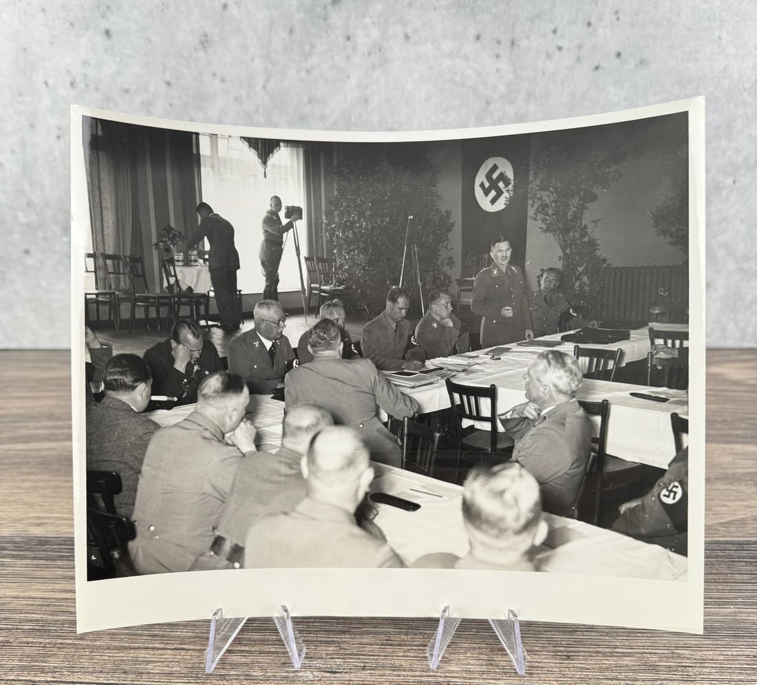 Adolf Hitler Leadership War Room Photo: Frank, Schwartz, Ley, Hess, Bormann, Martin Grimm. 8" by 10"