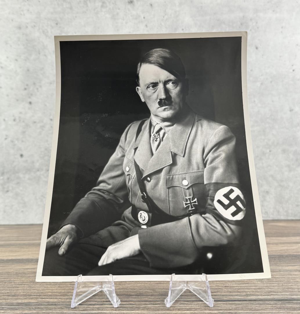 Heinrich Hoffmann Portrait of Hitler Photo: 8" by 10".