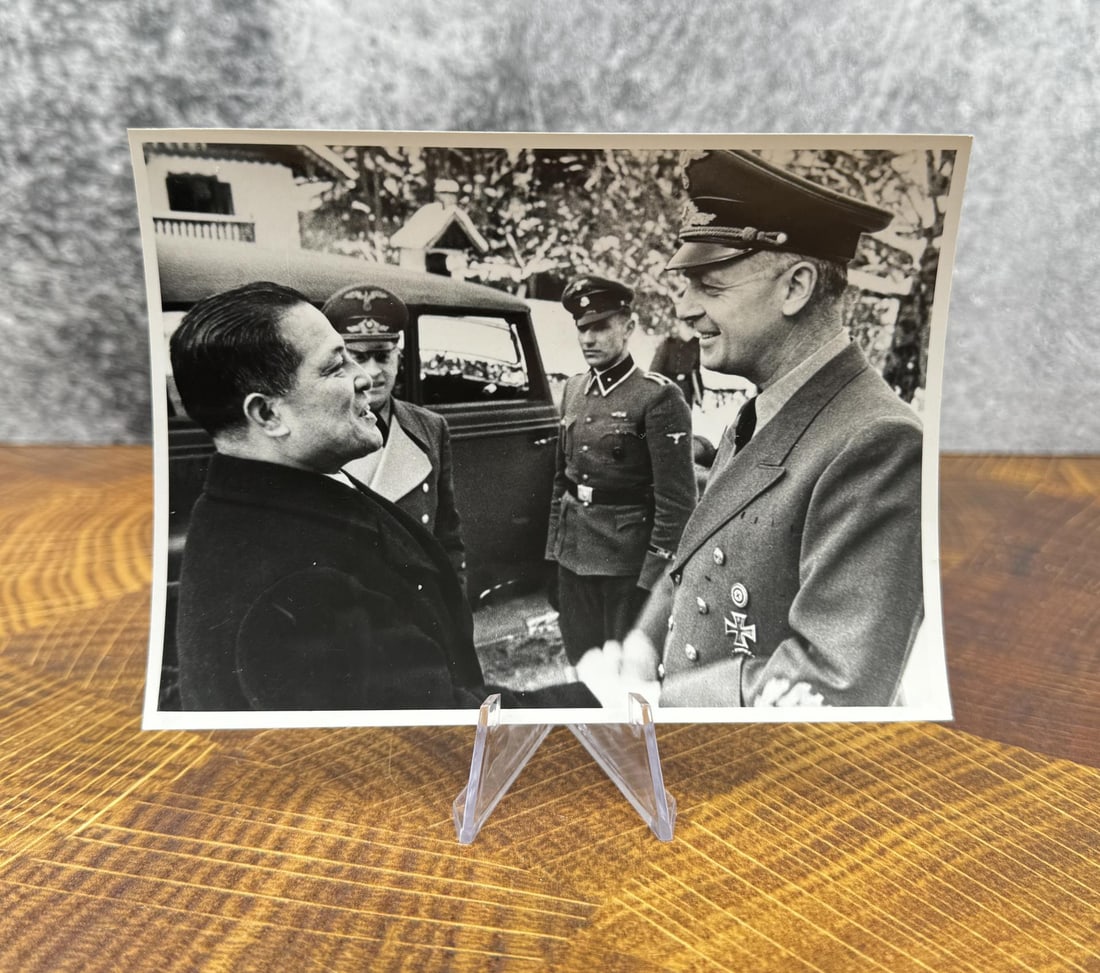 Baron Oshima Joachim von Ribbentrop Photo: 4 1/2" by 6".