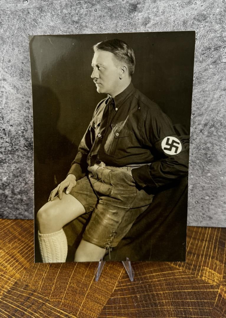 Adolf Hitler 1925 Lederhosen Portrait Photo: 6" by 9".