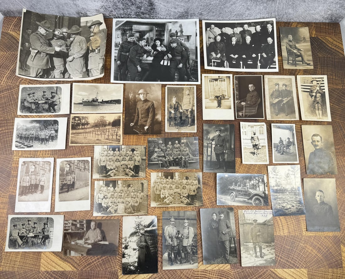 WWI WW1 US Army German Soldier Photos: Nice grouping. 33 total.