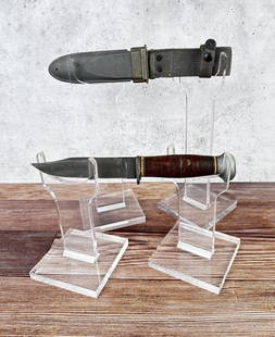 WW2 Mark 1 MK1 US Navy RH Pal Knife: Very nice knife, shows minimal use.