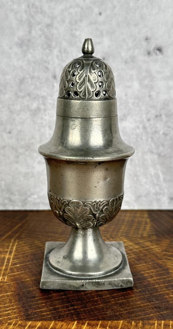 Antique Pewter Muffineer Sugar Shaker (1 of 6)