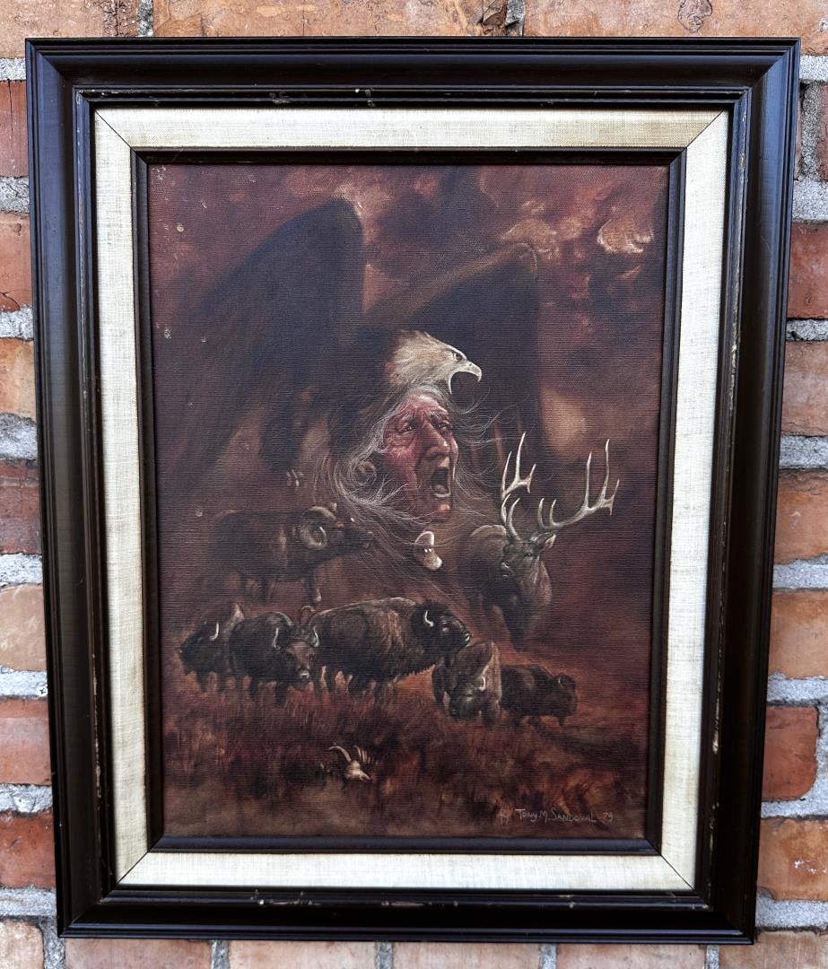 Tony Sandoval Montana Indian Painting (1 of 4)