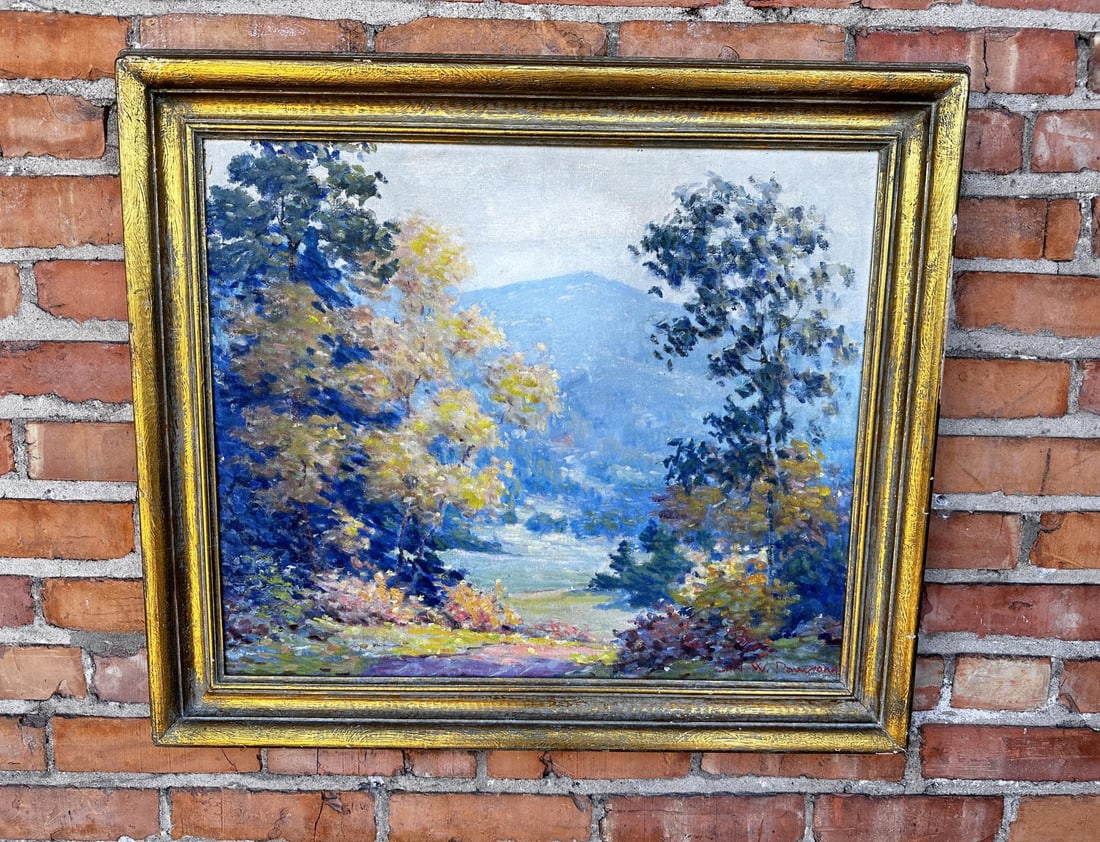 Carl Wendell Rawson Oil on Board Painting (1 of 4)