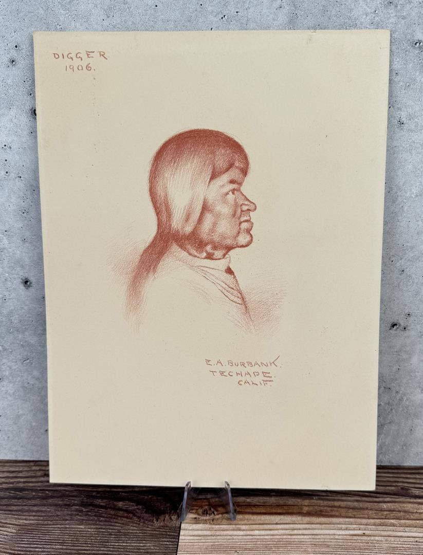 Elbridge Ayer Burbank Digger Indian Drawing (1 of 5)