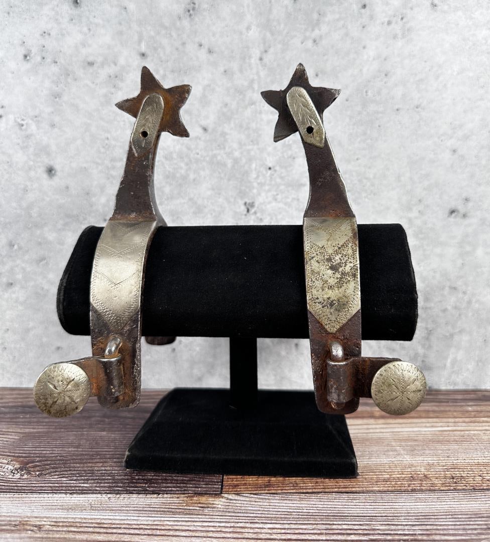 Antique Crockett Montana Cowboy Spurs (1 of 4)