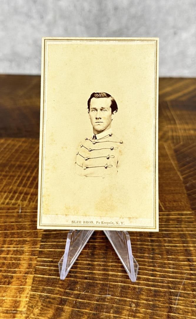 Civil War CDV Photo Of West Point Cadet: 4" by 2 1/2". Slee Bros Po Keepsie New York