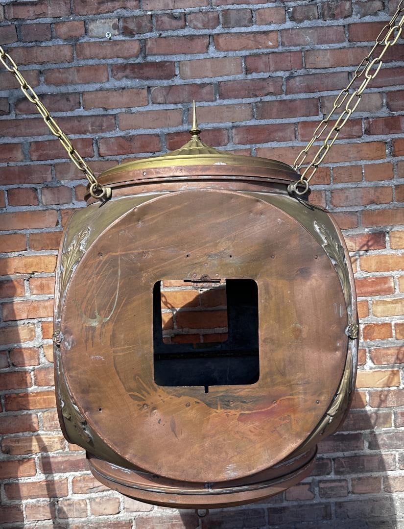Antique Town Square Hanging Tower Clock Case (1 of 7)