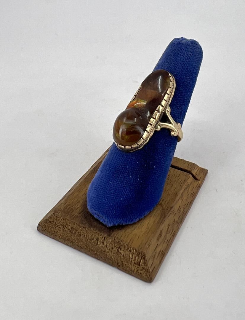 14K Gold Fire Agate Ring (1 of 4)