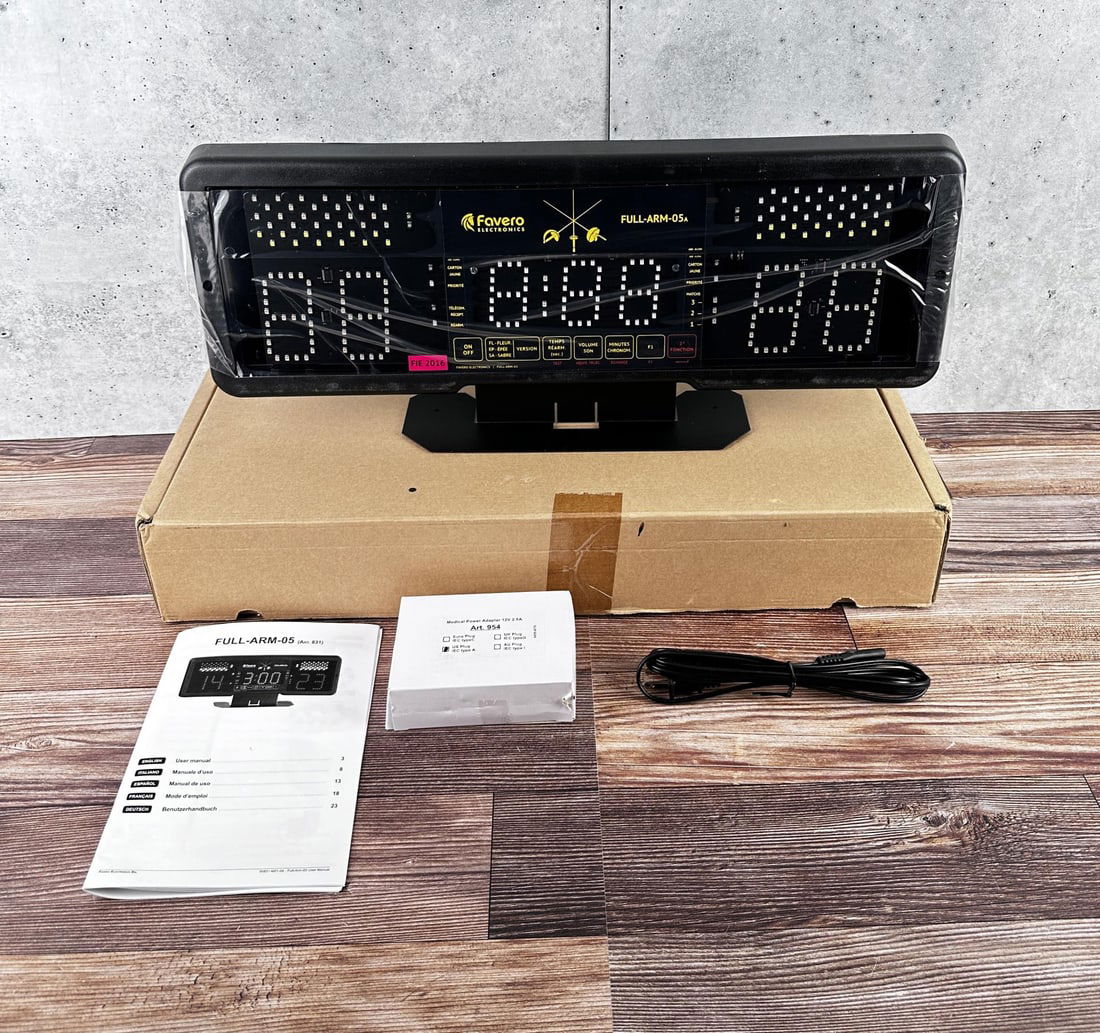 Favero Full-ARM-05A Fencing Scoring Machine Clock: New in box.