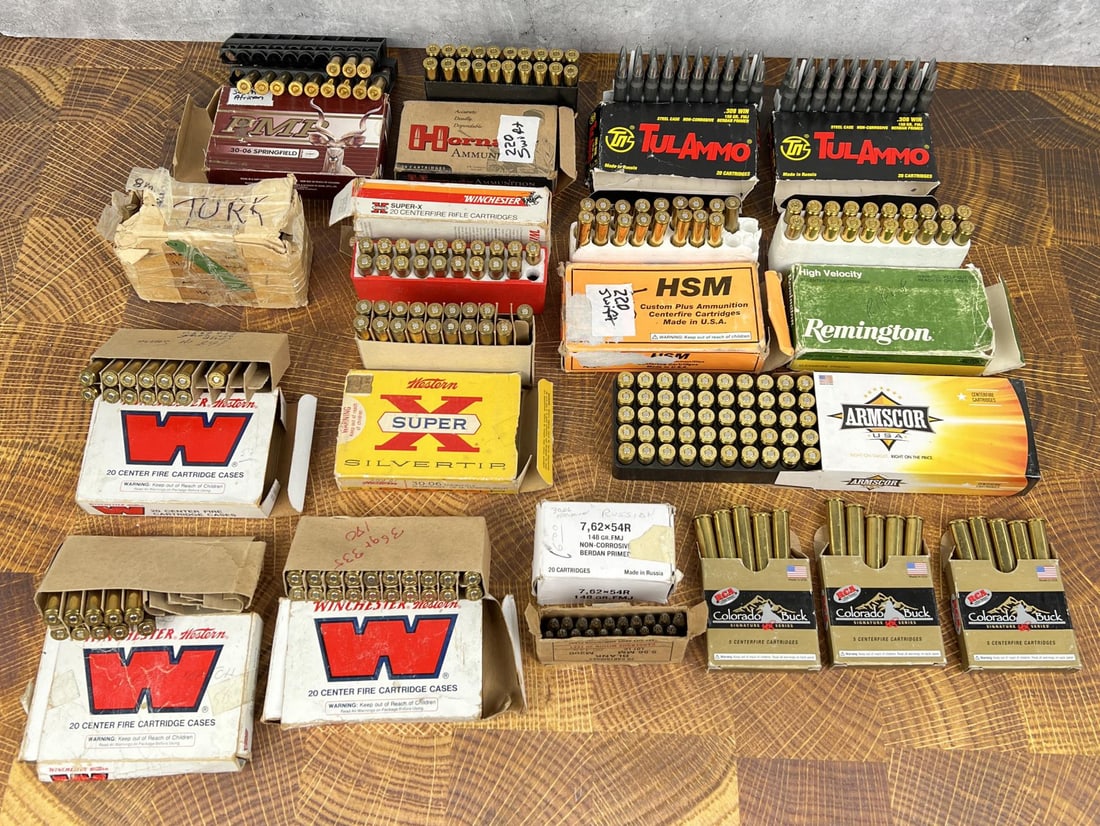 315 Rounds of Rifle and Pistol Ammo: California and New York Shipments Requires this lot to be sent to an FFL Dealer.