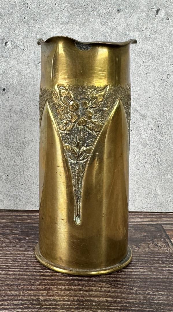 WWI WW1 French Trench Art Shell: 3 5/8" tall.