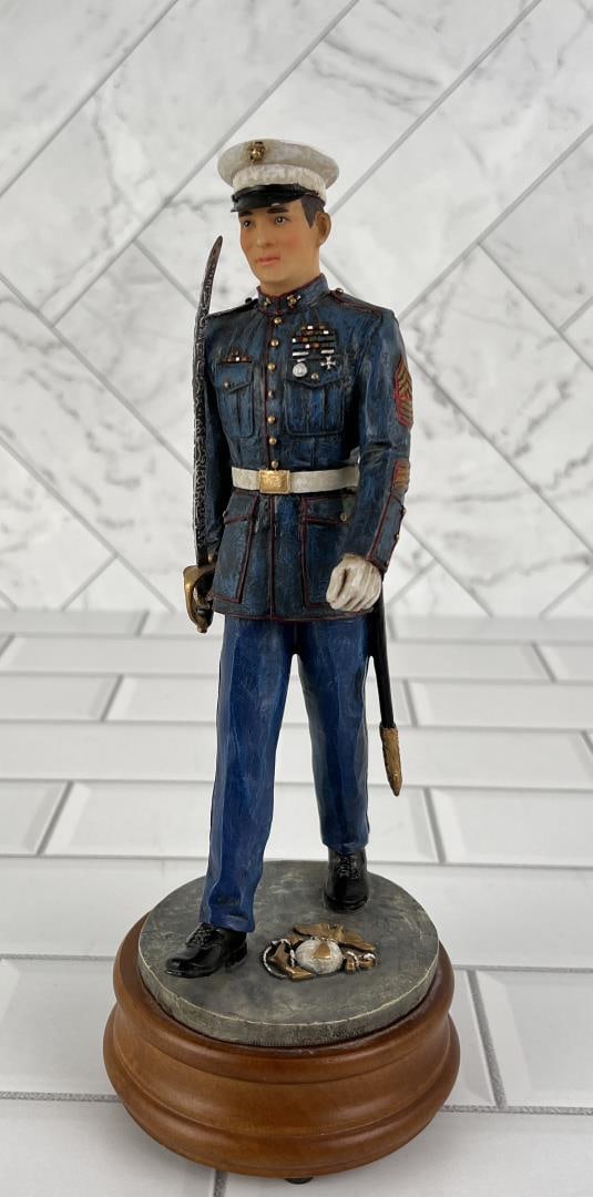 American Heroes The Few Music Box: 9 3/4" tall.