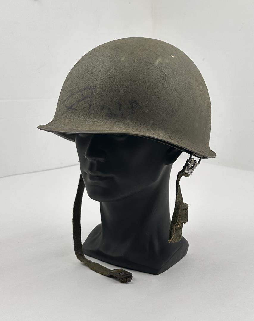 Vietnam War Rear Seam M1 US Army Helmet: Includes original liner