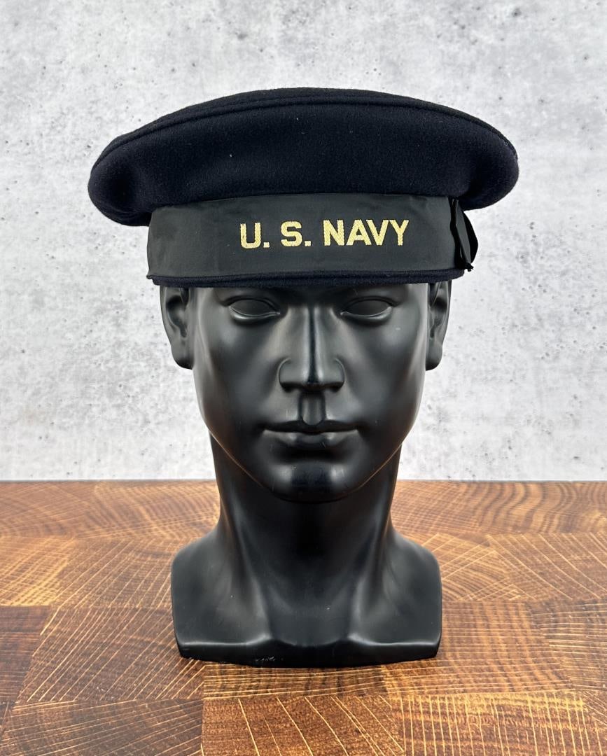 WW2 US Navy Tally Cap Hat: Nice hat. Size 7