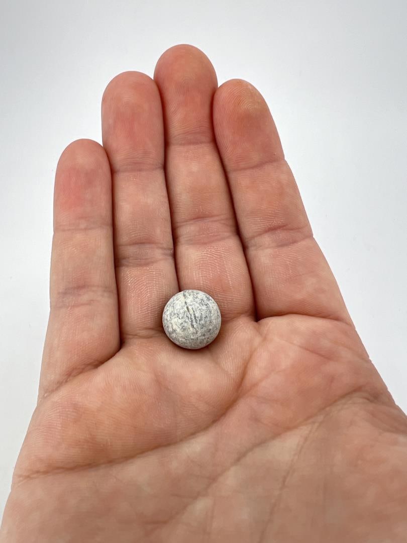 Fort Ticonderoga New York 54 60 Cal Musket Ball: Excavated example. 19.25 grams. Fort Ticonderoga, formerly Fort Carillon, is a large 18th-century star fort built by the French at a narrows near the south end of Lake Champlain, in northern New York,