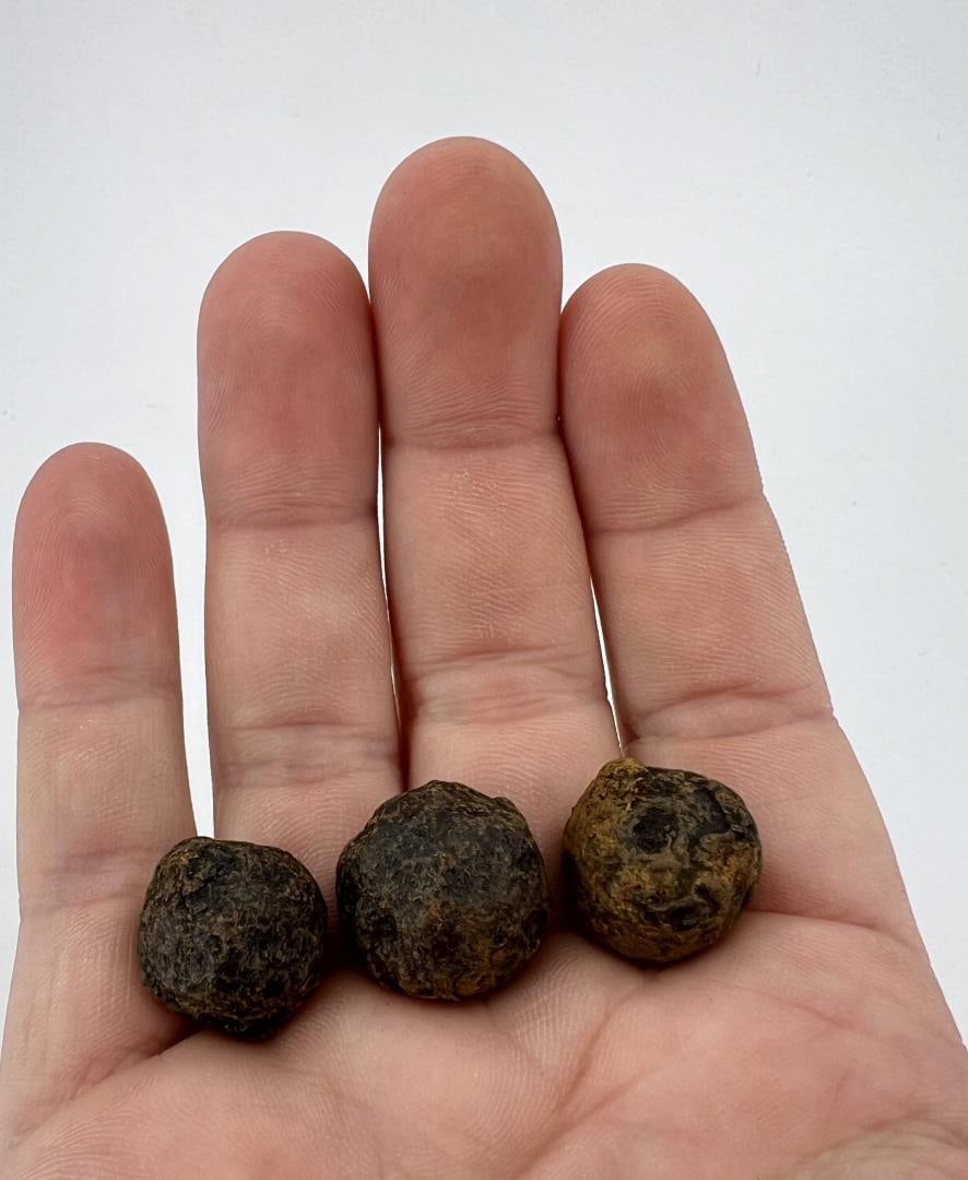 Civil War Iron Canister Grape Shot Gettysburg: Three pieces total. 54.55 grams total weight