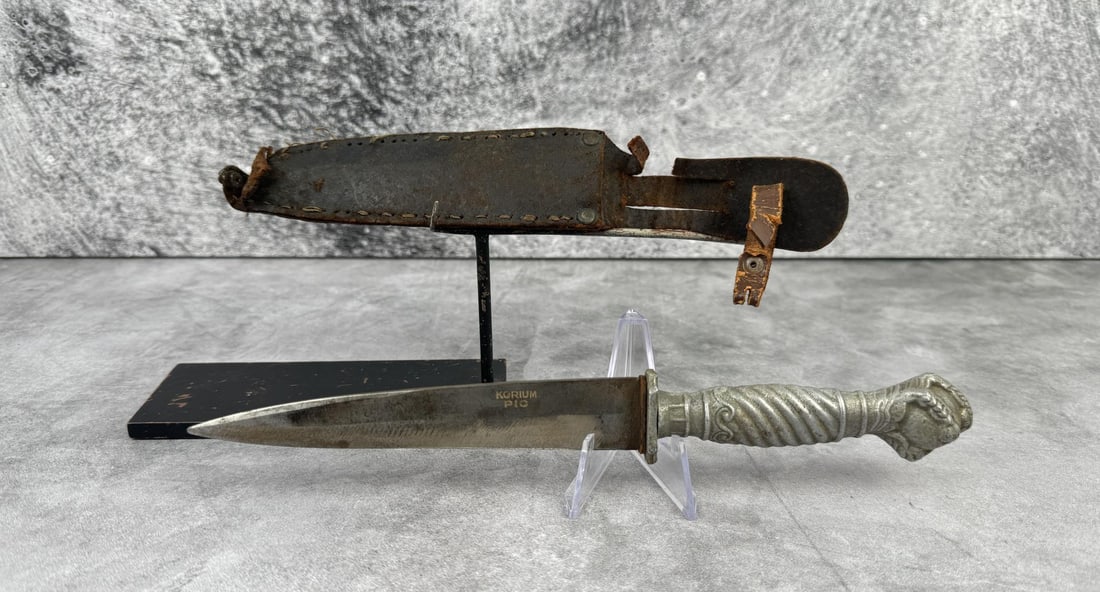 German Ball and Claw Dagger: 9 1/2" long.