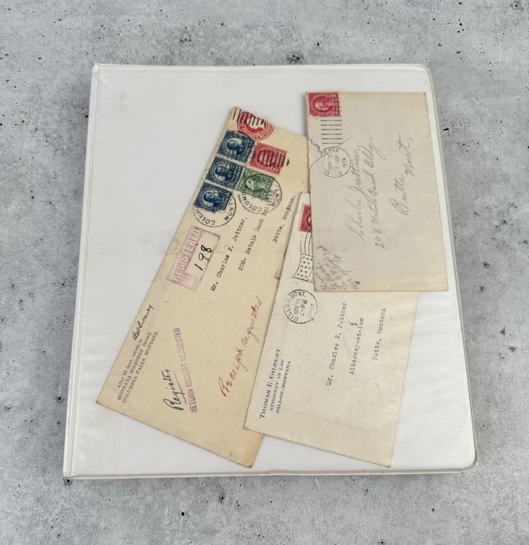 Binder of Antique Historic Montana Paper Ephemera: Nice binder full