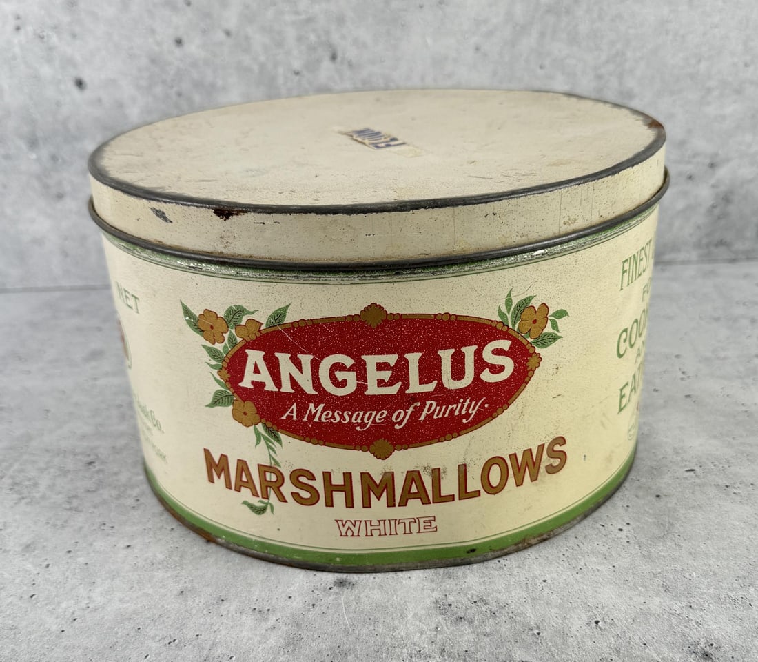Angelus Marshmallows Tin: Five pound size