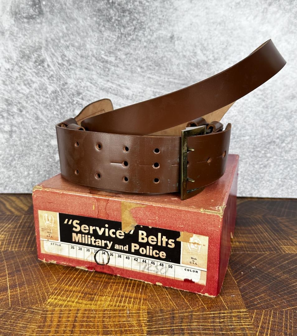 Deadstock Sam Brown Military Police Belt: New in box.