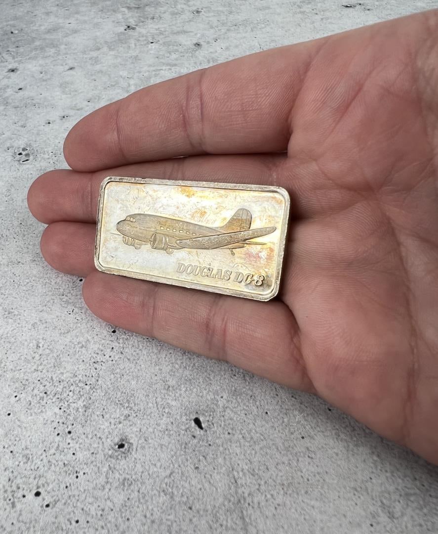 Douglas DC-3 Silver Troy Ounce Art Bar: Hamilton Mint