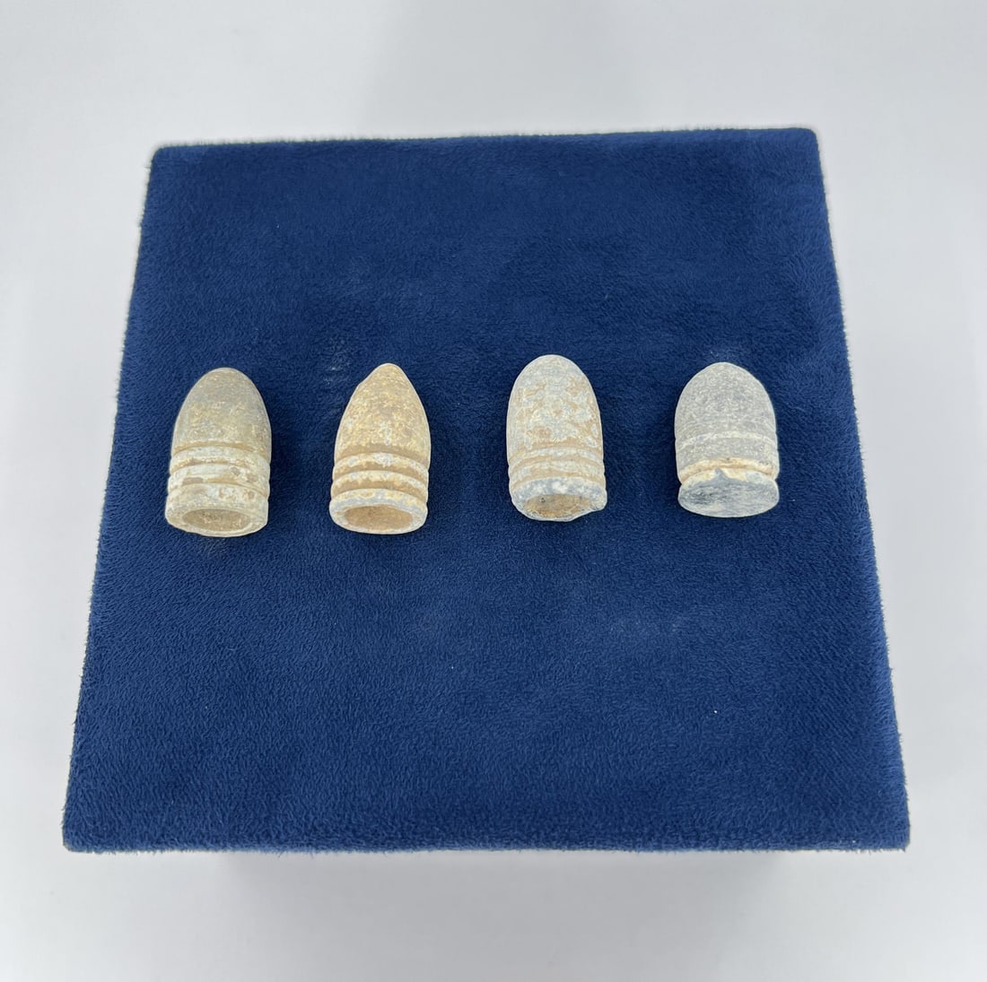Civil War Bullets Battle Of Mobile Alabama: Four Minie balls recovered from the areas of Fort Blakely and Spanish Fort, Alabama.
