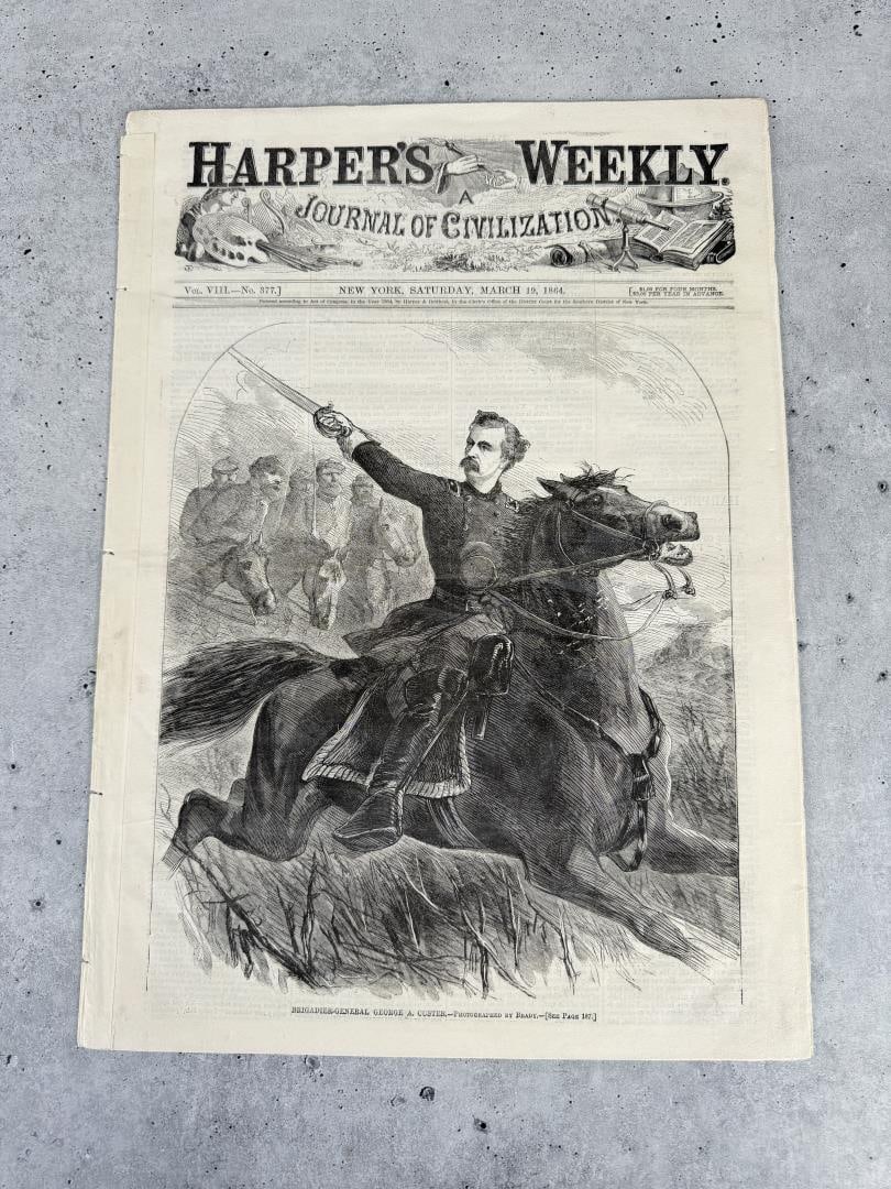 Harper's Weekly March 19 1864 General Custer Cover (1 of 6)