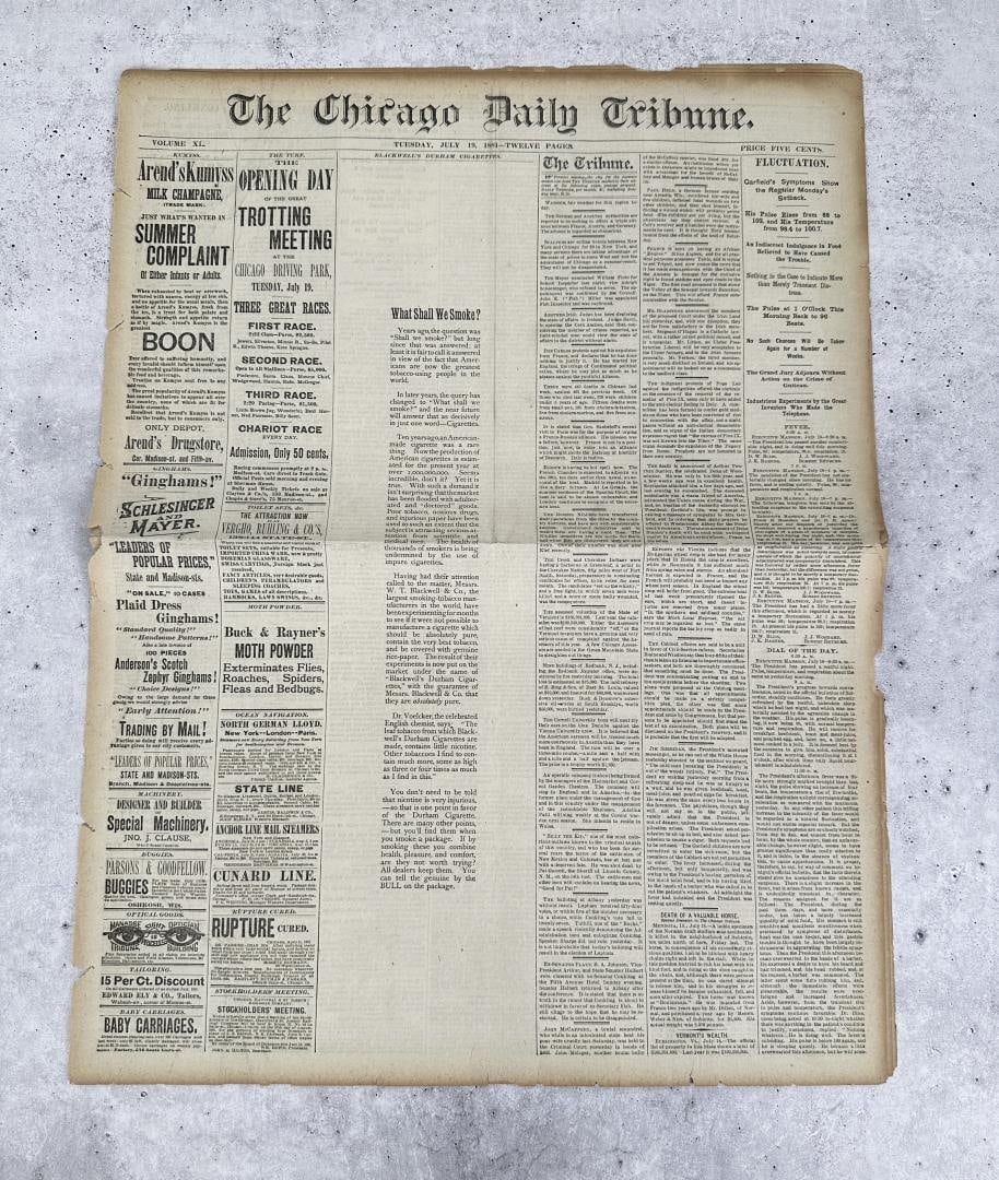 Chicago Tribune July 19 1881 Billy The Kid Death (1 of 15)