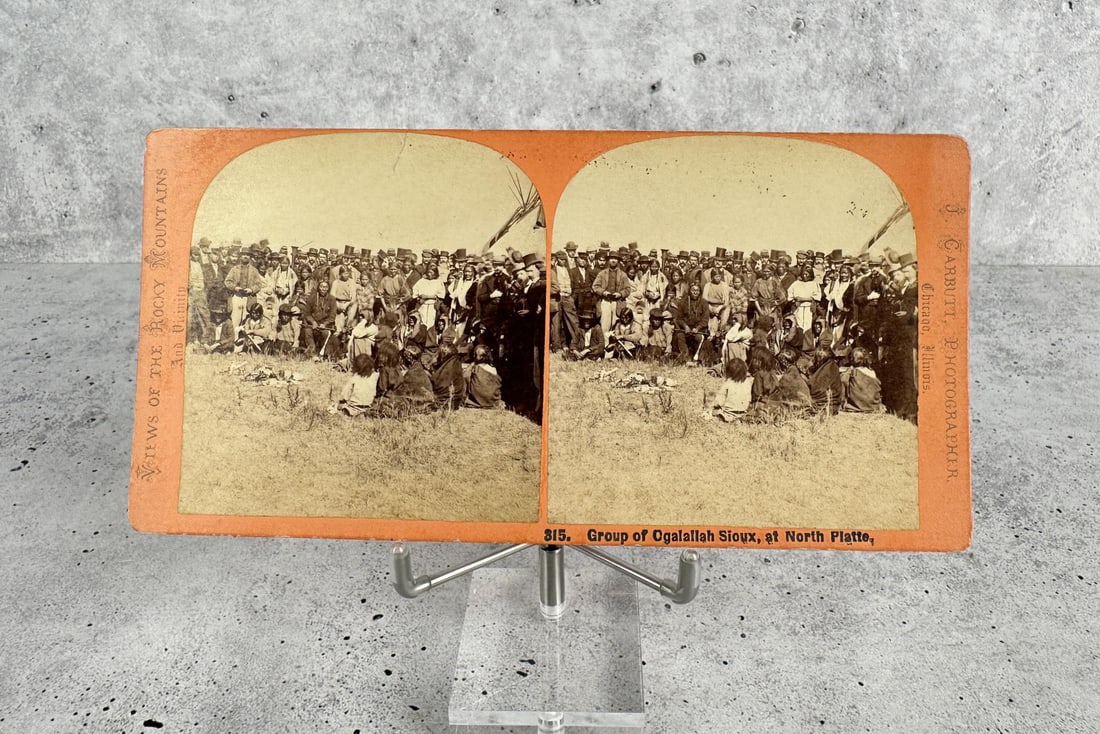 Ogalallah Sioux At North Platte Stereoview (1 of 5)
