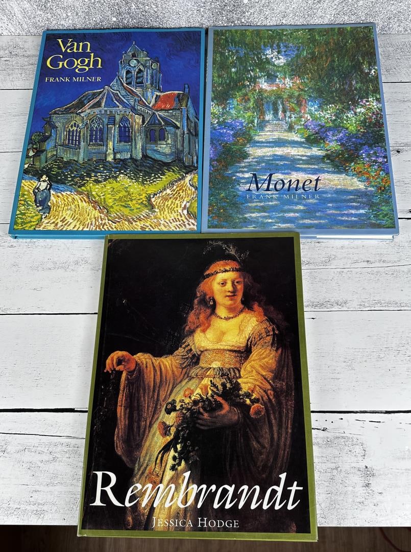 Classical Artists Books: Three total. Van Gogh and Monet by Frank Milner and Rembrandt by Jessica Hodge.
