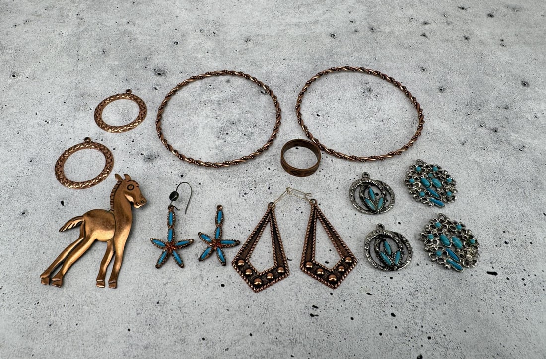 Collection of Copper Trading Post Jewelry (1 of 6)
